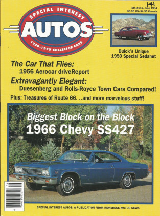 SPECIAL-INTEREST AUTOS 1994 JUNE #141 - SCAGLIONE,SS427,'67 ROGUE 343, AEROCAR